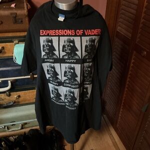 Star Wars Black 'Expressions of Vader' Short Sleeve Tee